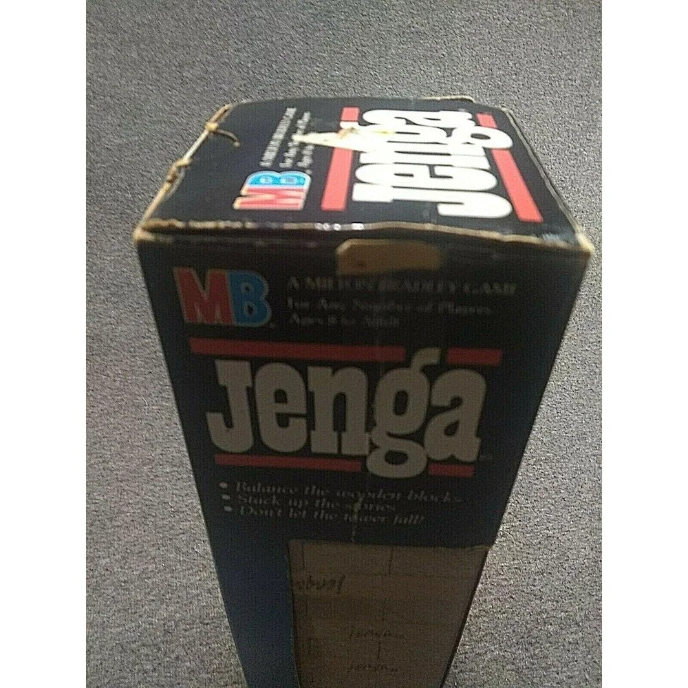 Vintage Milton Bradley 1986 Original Jenga Game Complete #4793